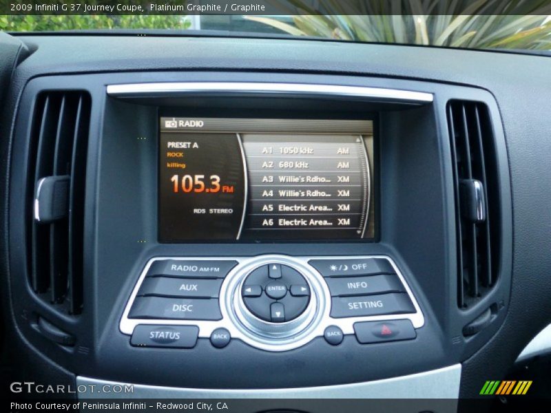 Platinum Graphite / Graphite 2009 Infiniti G 37 Journey Coupe