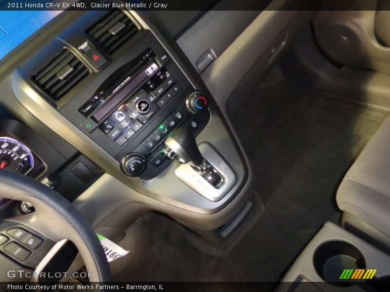 Glacier Blue Metallic / Gray 2011 Honda CR-V EX 4WD