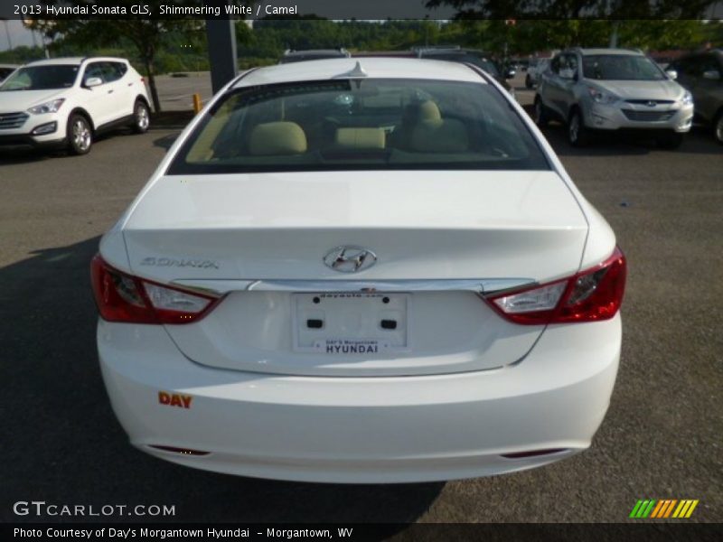 Shimmering White / Camel 2013 Hyundai Sonata GLS