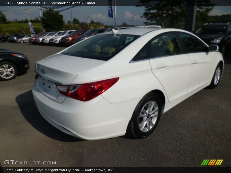 Shimmering White / Camel 2013 Hyundai Sonata GLS