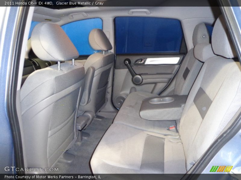 Glacier Blue Metallic / Gray 2011 Honda CR-V EX 4WD
