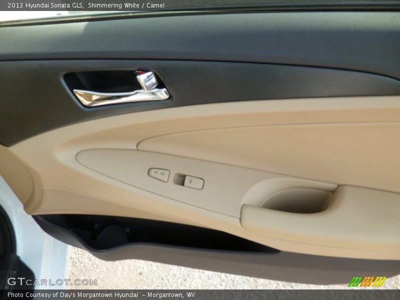 Shimmering White / Camel 2013 Hyundai Sonata GLS