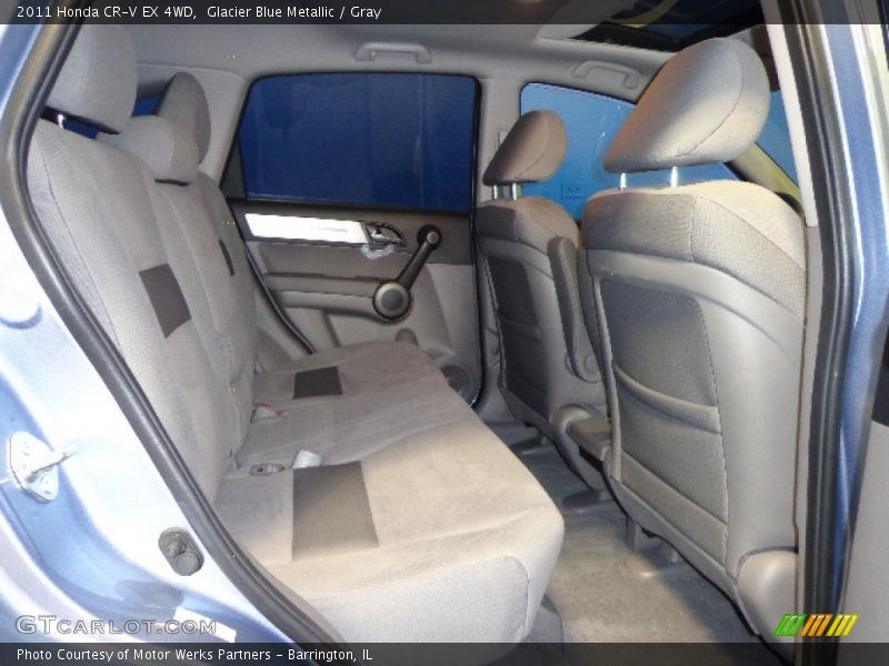Glacier Blue Metallic / Gray 2011 Honda CR-V EX 4WD