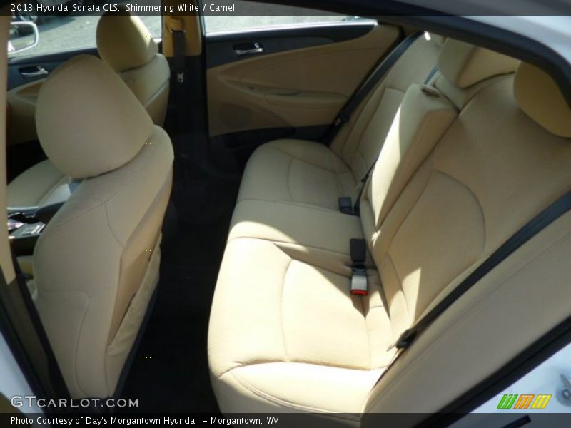 Shimmering White / Camel 2013 Hyundai Sonata GLS