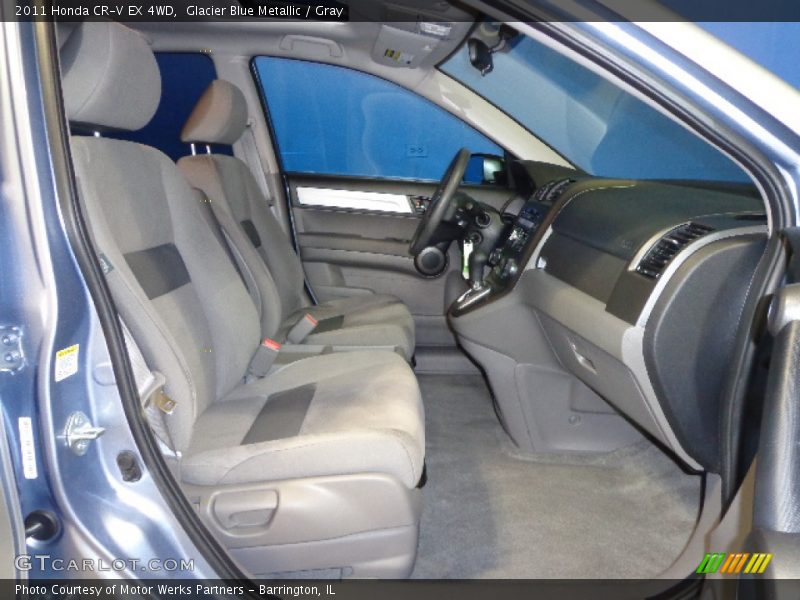 Glacier Blue Metallic / Gray 2011 Honda CR-V EX 4WD