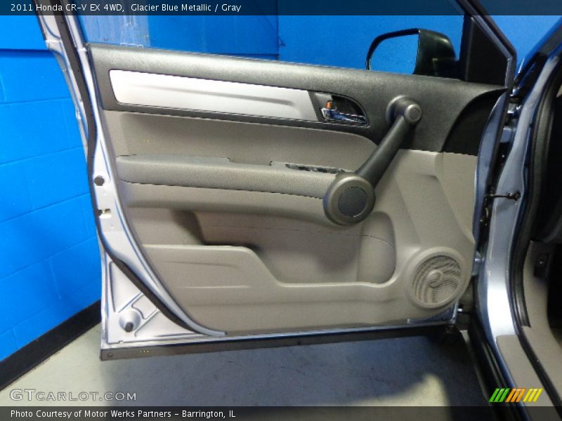 Glacier Blue Metallic / Gray 2011 Honda CR-V EX 4WD