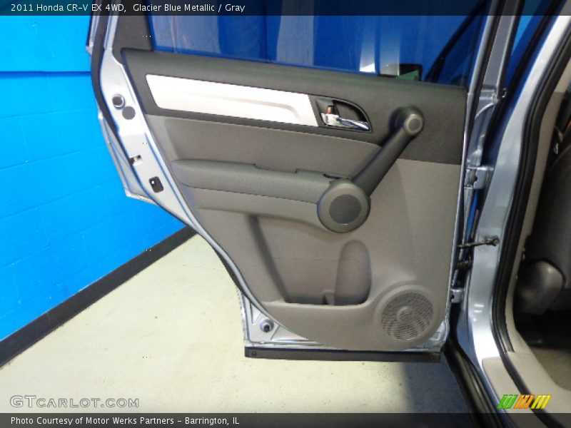 Glacier Blue Metallic / Gray 2011 Honda CR-V EX 4WD