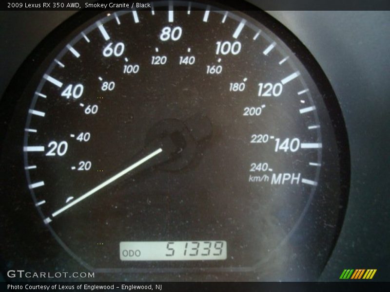 Smokey Granite / Black 2009 Lexus RX 350 AWD