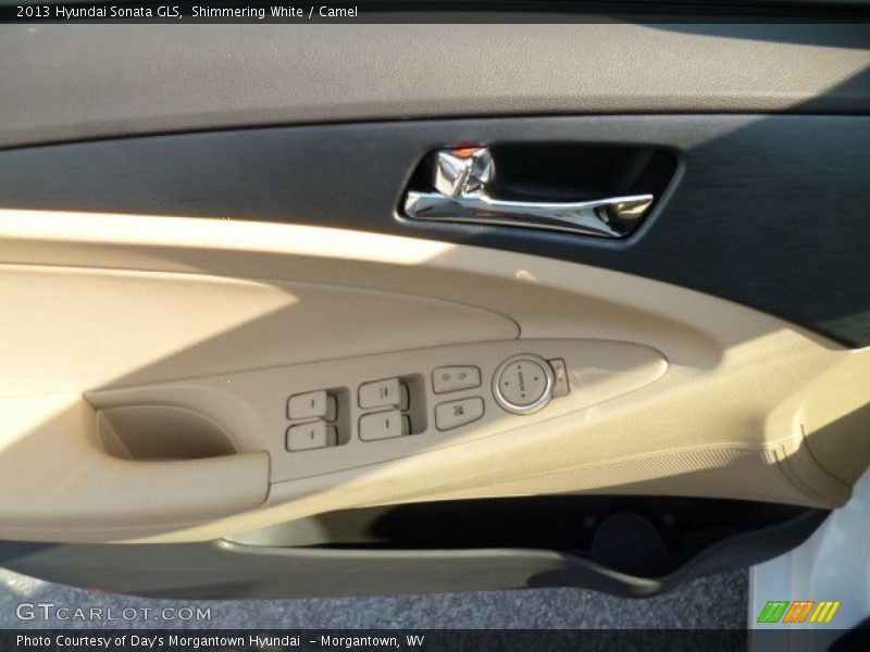 Shimmering White / Camel 2013 Hyundai Sonata GLS