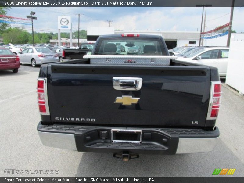 Dark Blue Metallic / Dark Titanium 2008 Chevrolet Silverado 1500 LS Regular Cab
