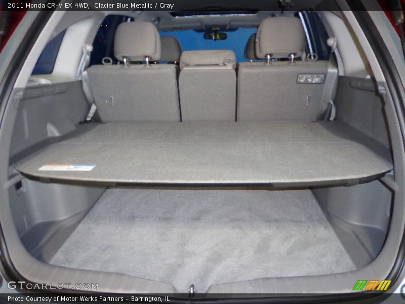 Glacier Blue Metallic / Gray 2011 Honda CR-V EX 4WD
