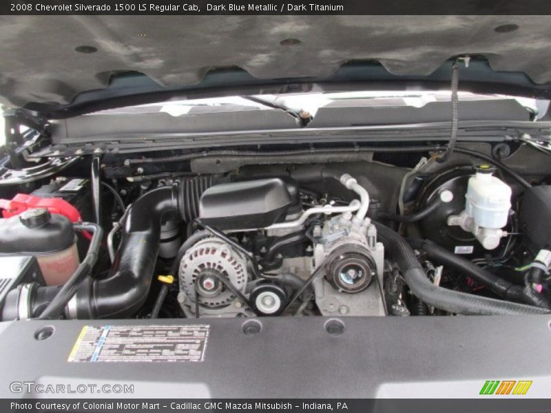 Dark Blue Metallic / Dark Titanium 2008 Chevrolet Silverado 1500 LS Regular Cab
