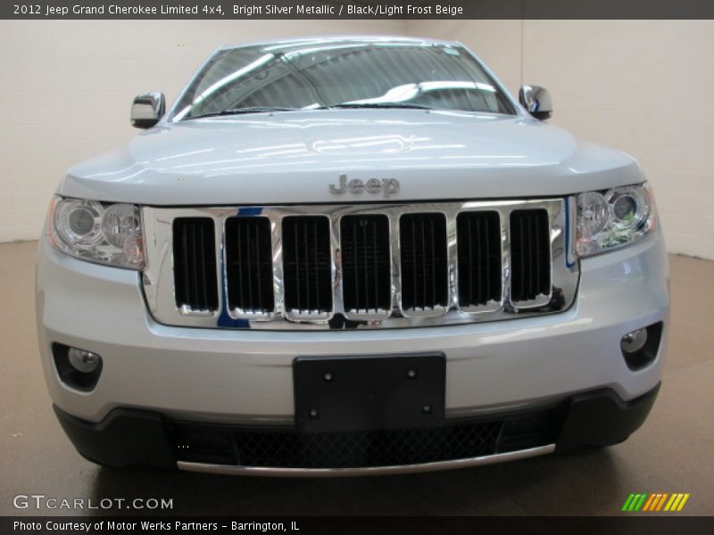Bright Silver Metallic / Black/Light Frost Beige 2012 Jeep Grand Cherokee Limited 4x4
