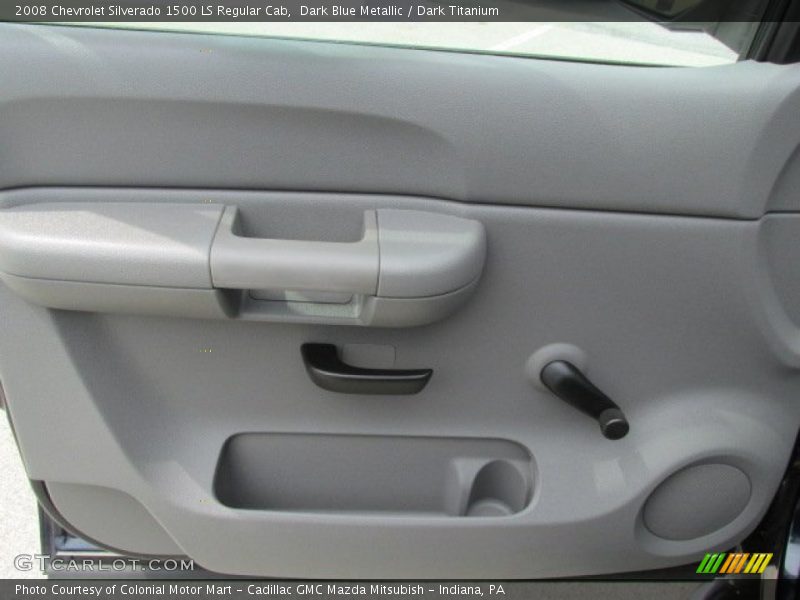 Dark Blue Metallic / Dark Titanium 2008 Chevrolet Silverado 1500 LS Regular Cab