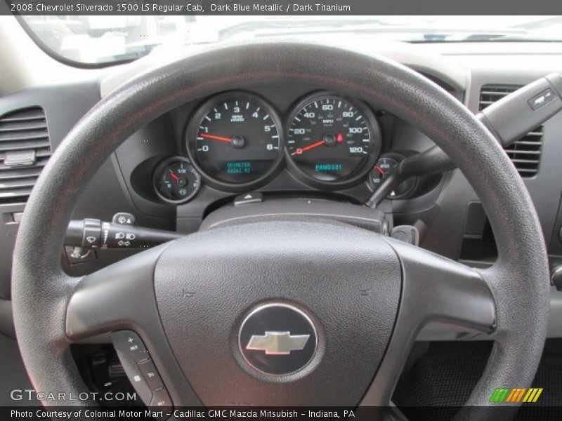 Dark Blue Metallic / Dark Titanium 2008 Chevrolet Silverado 1500 LS Regular Cab