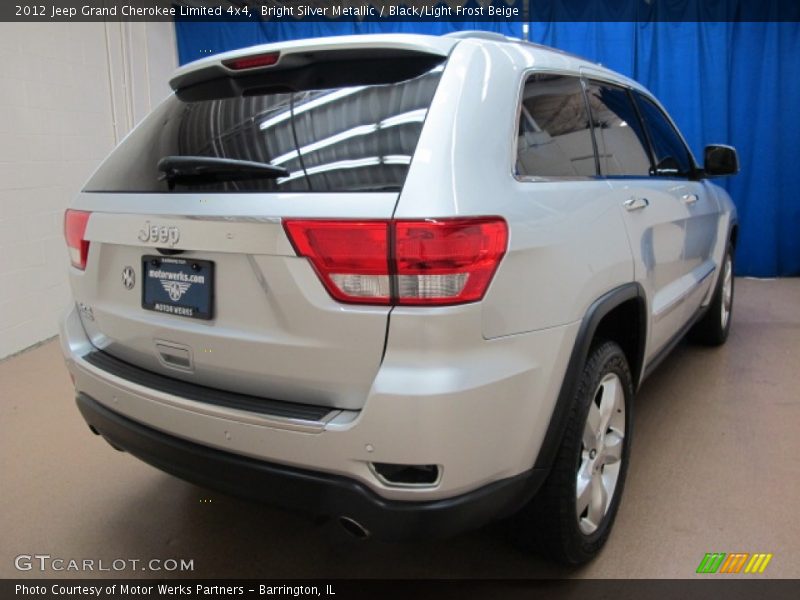 Bright Silver Metallic / Black/Light Frost Beige 2012 Jeep Grand Cherokee Limited 4x4