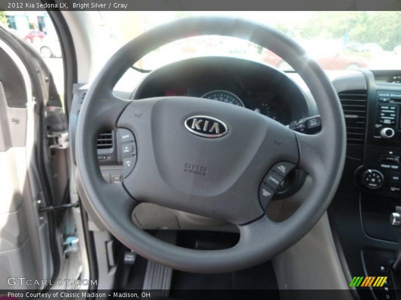 Bright Silver / Gray 2012 Kia Sedona LX