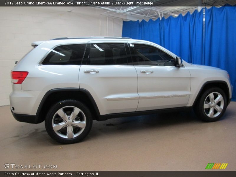 Bright Silver Metallic / Black/Light Frost Beige 2012 Jeep Grand Cherokee Limited 4x4