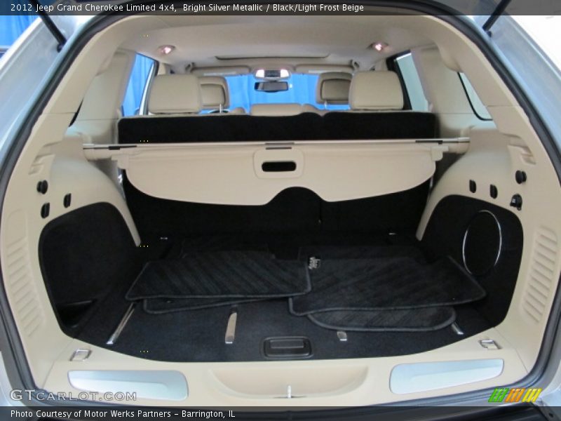 Bright Silver Metallic / Black/Light Frost Beige 2012 Jeep Grand Cherokee Limited 4x4