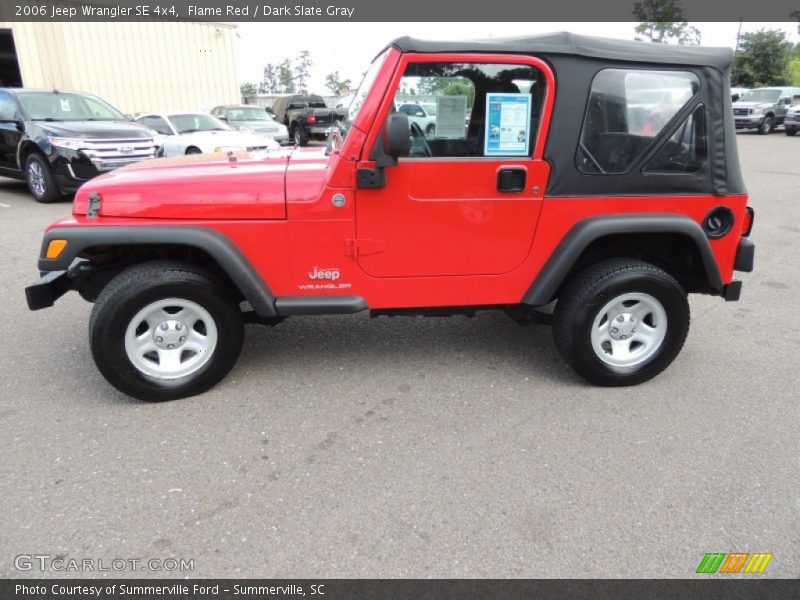 Flame Red / Dark Slate Gray 2006 Jeep Wrangler SE 4x4