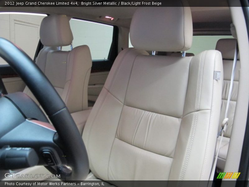 Bright Silver Metallic / Black/Light Frost Beige 2012 Jeep Grand Cherokee Limited 4x4