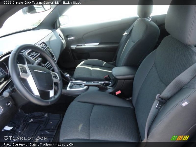 Black / Black 2011 Chrysler 200 Touring Convertible