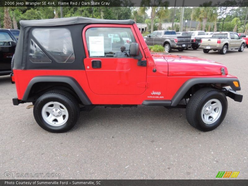Flame Red / Dark Slate Gray 2006 Jeep Wrangler SE 4x4