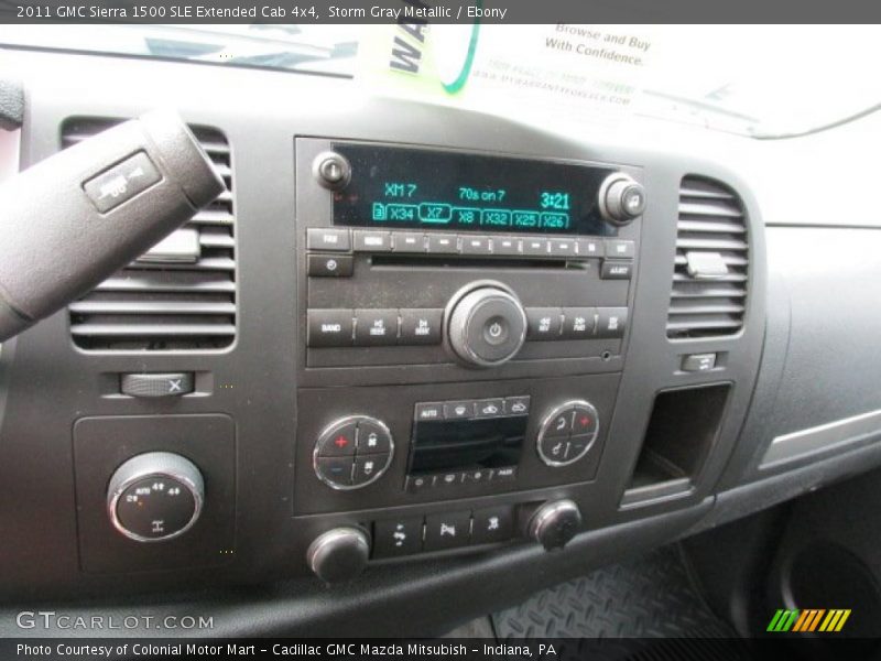 Storm Gray Metallic / Ebony 2011 GMC Sierra 1500 SLE Extended Cab 4x4
