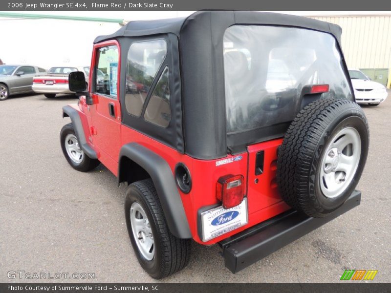 Flame Red / Dark Slate Gray 2006 Jeep Wrangler SE 4x4