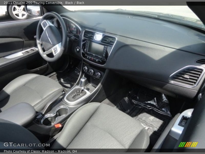 Black / Black 2011 Chrysler 200 Touring Convertible