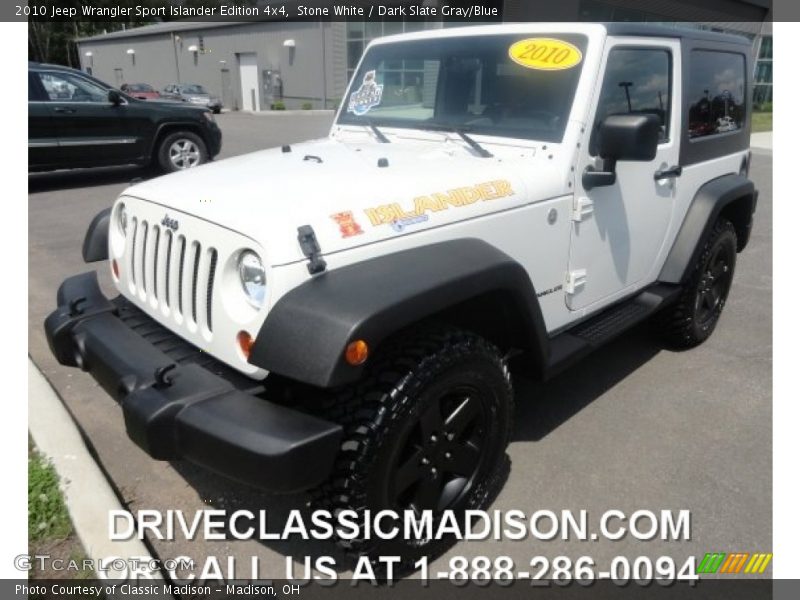 Stone White / Dark Slate Gray/Blue 2010 Jeep Wrangler Sport Islander Edition 4x4