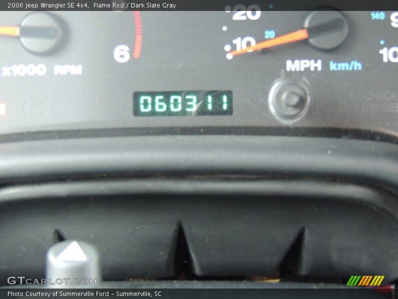 Flame Red / Dark Slate Gray 2006 Jeep Wrangler SE 4x4