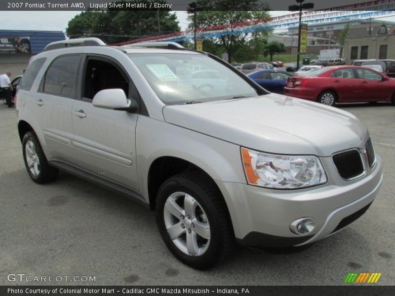 Liquid Silver Metallic / Ebony 2007 Pontiac Torrent AWD