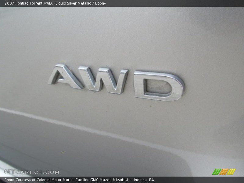 Liquid Silver Metallic / Ebony 2007 Pontiac Torrent AWD