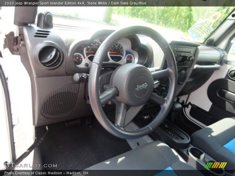 Stone White / Dark Slate Gray/Blue 2010 Jeep Wrangler Sport Islander Edition 4x4