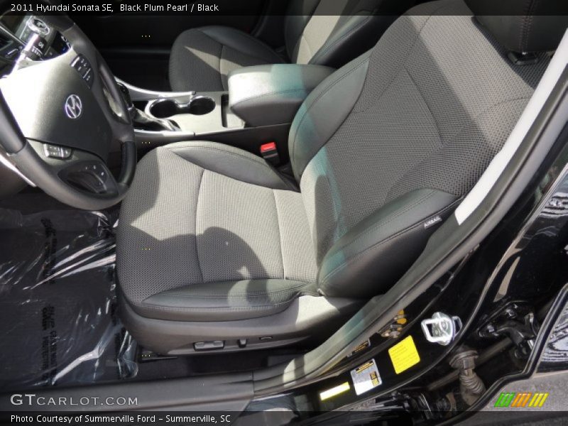 Black Plum Pearl / Black 2011 Hyundai Sonata SE