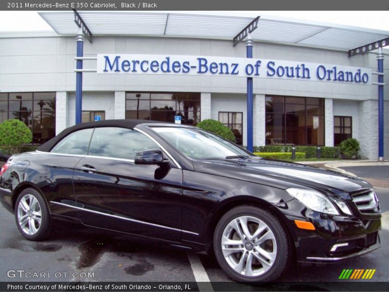 Black / Black 2011 Mercedes-Benz E 350 Cabriolet