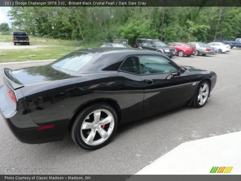 Brilliant Black Crystal Pearl / Dark Slate Gray 2011 Dodge Challenger SRT8 392