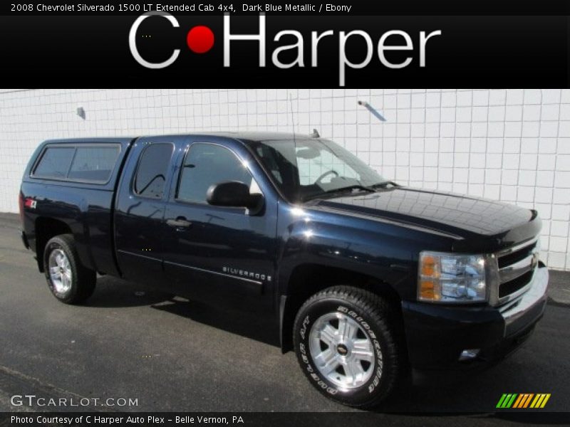 Dark Blue Metallic / Ebony 2008 Chevrolet Silverado 1500 LT Extended Cab 4x4