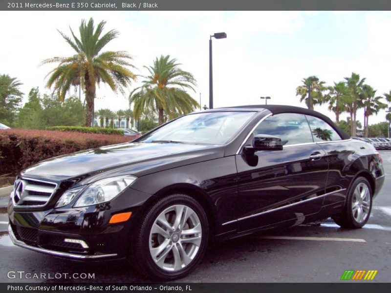 Black / Black 2011 Mercedes-Benz E 350 Cabriolet