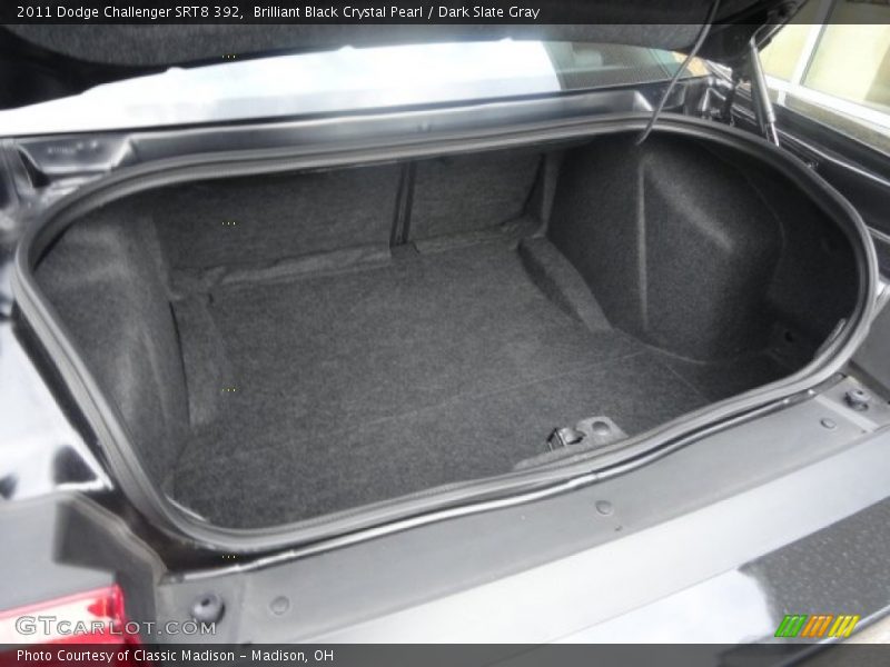 Brilliant Black Crystal Pearl / Dark Slate Gray 2011 Dodge Challenger SRT8 392