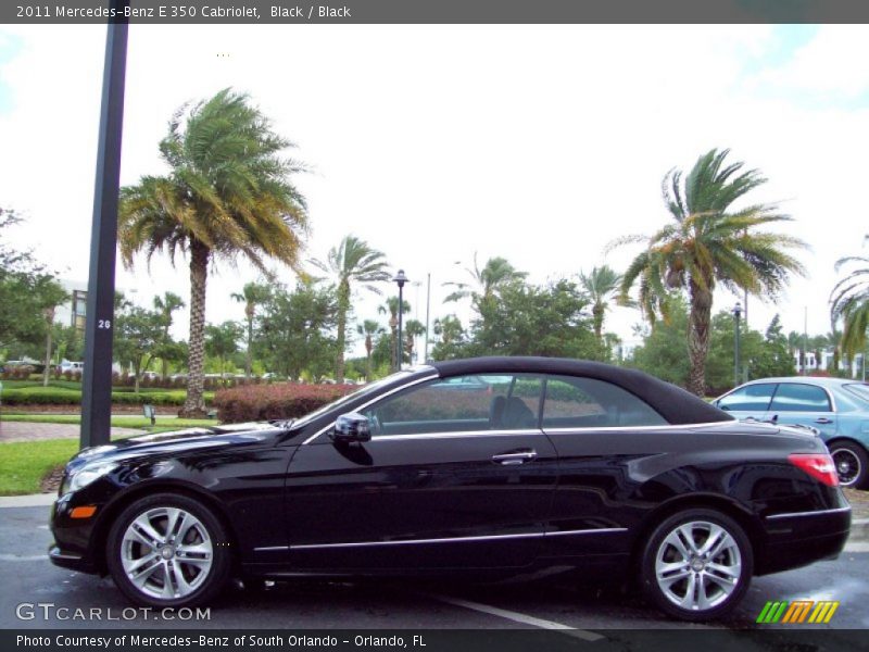 Black / Black 2011 Mercedes-Benz E 350 Cabriolet