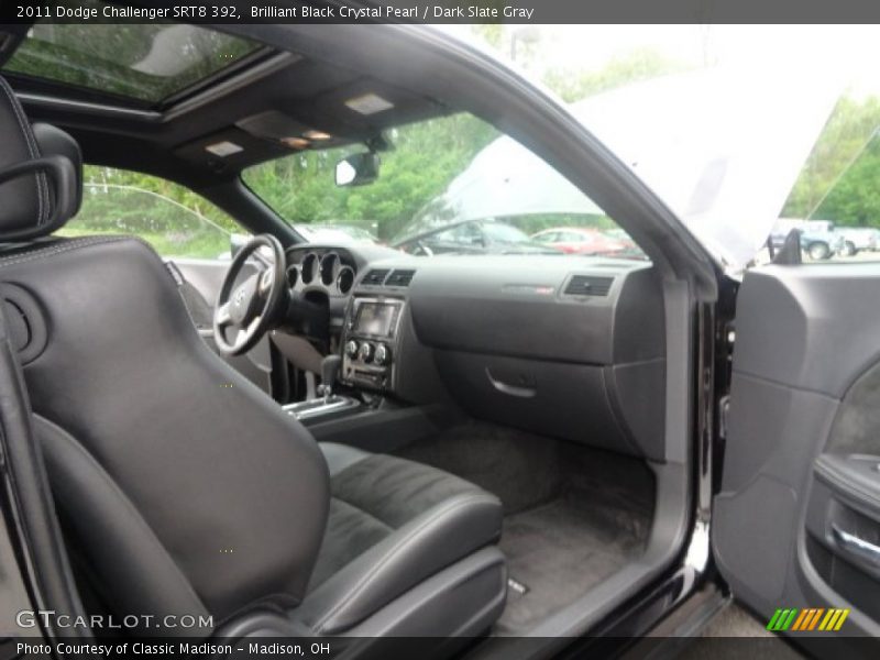 Brilliant Black Crystal Pearl / Dark Slate Gray 2011 Dodge Challenger SRT8 392