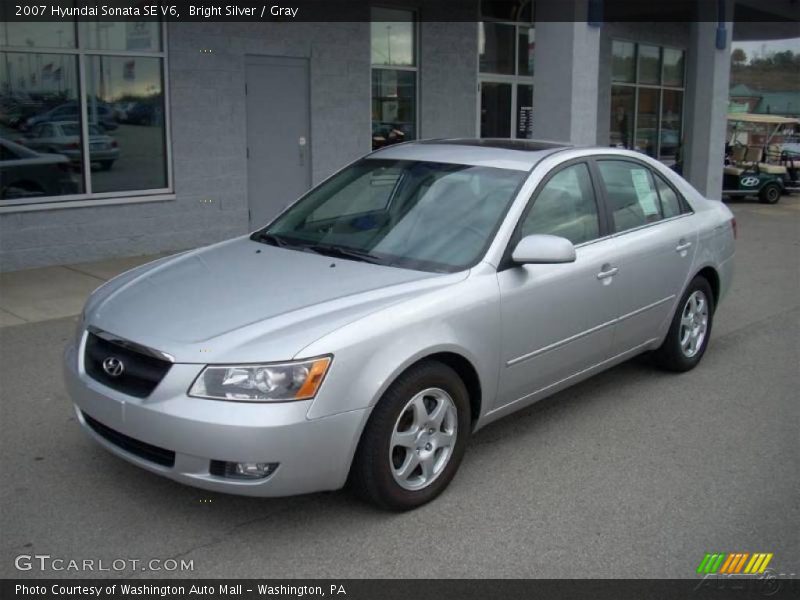 Bright Silver / Gray 2007 Hyundai Sonata SE V6