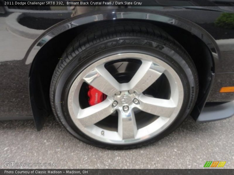 Brilliant Black Crystal Pearl / Dark Slate Gray 2011 Dodge Challenger SRT8 392