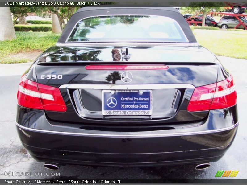 Black / Black 2011 Mercedes-Benz E 350 Cabriolet