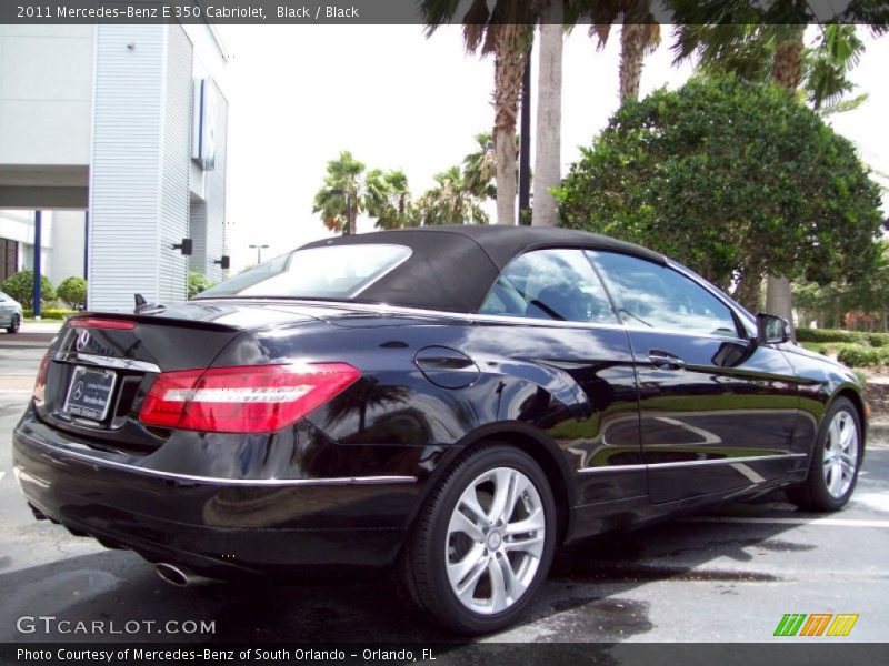 Black / Black 2011 Mercedes-Benz E 350 Cabriolet