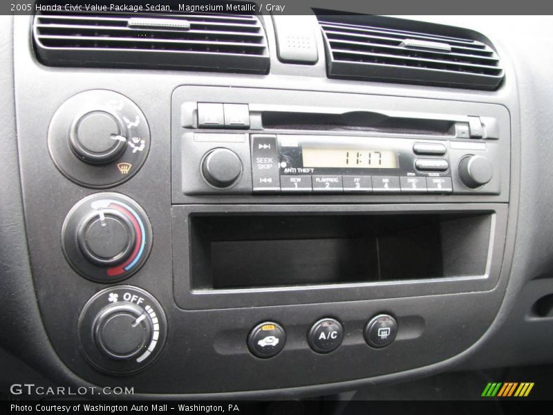 Magnesium Metallic / Gray 2005 Honda Civic Value Package Sedan