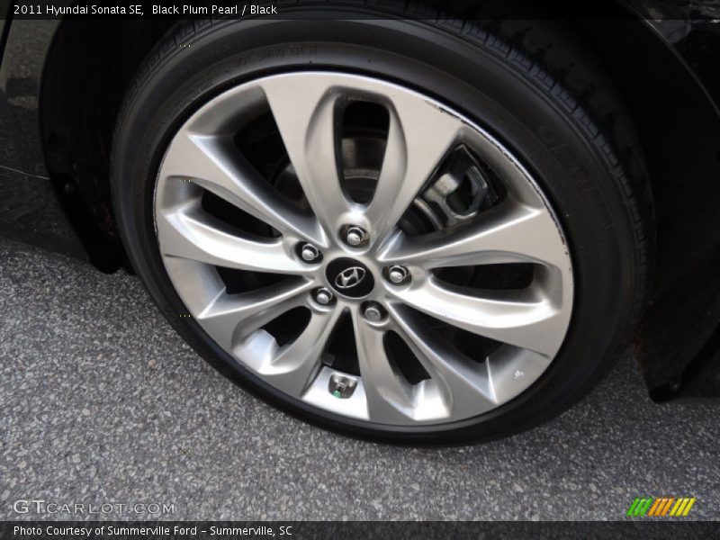 Black Plum Pearl / Black 2011 Hyundai Sonata SE