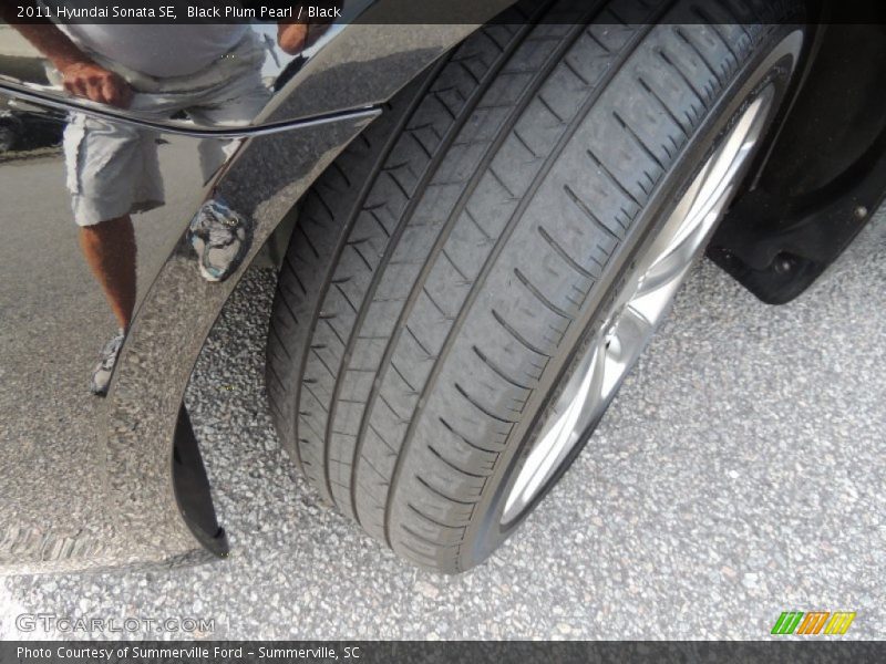 Black Plum Pearl / Black 2011 Hyundai Sonata SE